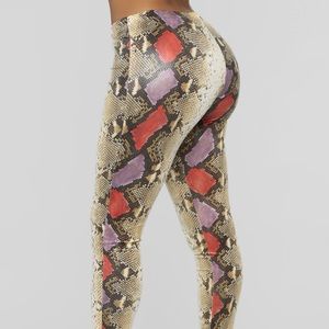 Snake print pants